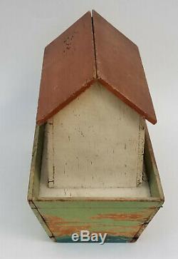 Antique 19c. Folk Art En Bois Sculpté Toy L'arche De Noé Toy Avec 19 Chiffres