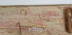 Antique 19c. Folk Art En Bois Sculpté Toy L'arche De Noé Toy Avec 19 Chiffres