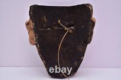 Antique MEXICAIN GUERRERO ART POPULAIRE MASQUE DE DANSE EN BOIS SCULPTÉ HOMME AVEC MOUSTACHE VTG