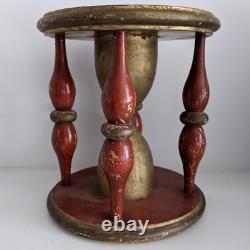 Antique Odd Fellows En Bois Sculpté Hourglass Folk Art Aafa Ca 1885