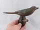 Antique Pa Dutch Folk Lied Primitive Birdhand Sculpté & Peinture Sculpture En Bois