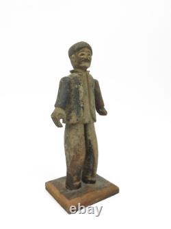 Art Populaire Antique Sculpté en Bois Saint Maximon (San Simon) Maya Guatemala 14.75 T