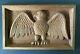 Art Populaire Antique/vintage Plaque D'aigle Patriotique Sculptée En Bois Primitif
