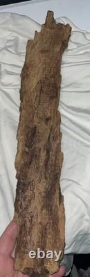 Art Populaire Sculpté Amérindien Signé Par J. Moyer Œuvre Murale En Bois