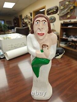 Art Populaire d'Outsider, Sculpté à la Main, Joe McCuaig Mère Nourrissant Enfant