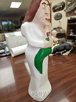 Art Populaire d'Outsider, Sculpté à la Main, Joe McCuaig Mère Nourrissant Enfant