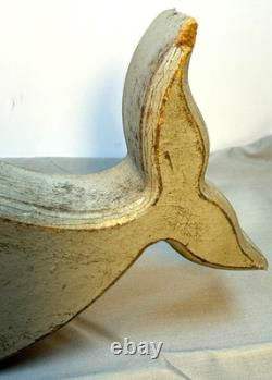 Art populaire : Jonas dans la baleine - Sculpture en bois, sculptée à la main, religieuse