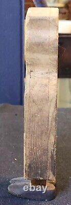 Art populaire antique Primitive Sculpté Masculin Mécanique Jouet en Bois Coquin et Coquin