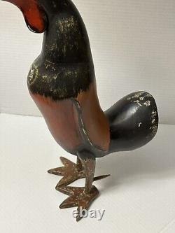 Art populaire de coq vintage. Magnifiquement sculpté à la main. 20
