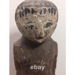 Art populaire de figurines sculptées/peintes anciennes