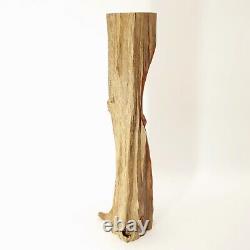Art populaire en bois sculpté à la main, esprit d'arbre vintage