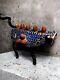 Art Populaire Mexicain D'alebrijes En Bois Sculpté Vintage: Humain Mythique Heureux Animorphe