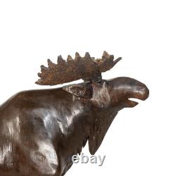 Art populaire : orignal sculpté