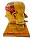 Art Populaire Outsider De Sculpture Sur Bois Roxy & Marvin Outsider Wm Kerr Double Head