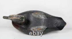 Art populaire primitif antique, leurre sculpté fonctionnel Inv#JC03