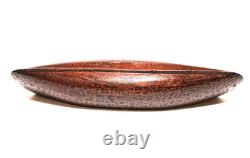 Art populaire primitif original ancien : canoë en bois sculpté amérindien avec patine