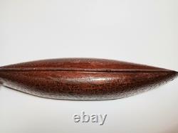 Art populaire primitif original ancien : canoë en bois sculpté amérindien avec patine