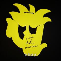 BARRY LEADER Sculpture Murale Folk Art Unique en Son Genre Signée Oh Non