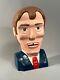 Buste En Bois Art Populaire Original Du David Letterman Late Night Show