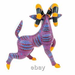 Bighorn Sheep Ram Oaxacan Alebrije Wood Carving Fine Mexican Folk Art Sculpture