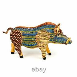 Boar Sauvage Oaxacan Alebrije Wood Carving- Nestor Melchor