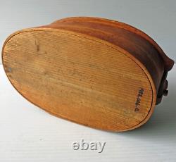 Boîte en bois cintré nordique en art populaire primitif antique sculpté Tine/Svepask 8