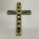 Bryan Cunningham Snake Hand-carved Painted Cross 2014 Art Folklorique Contemporain
