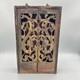 Cabinet D'autel En Bois Sculpté Chinois Ancien Avec Dragons En Laque Rouge Dorée, Art Populaire