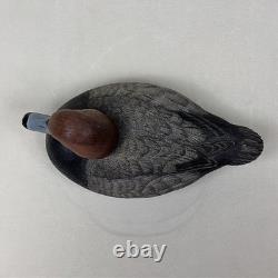 Canard Roux en Bois Sculpté à la Main, Décoy Vintage, Art Populaire Sculpté et Peint