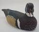 Canard En Bois Sculpté à La Main Vintage 13 Drake Peint Art Populaire Détail 1978