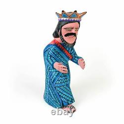 Chef-d’œuvre Nativité Scène Oaxacan Sculpture Sur Bois