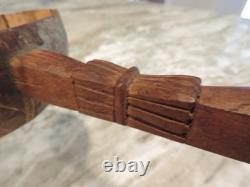 Cuillère en bois sculptée à la main, antique amérindienne ou d'art populaire