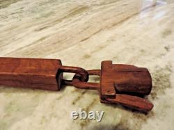 Cuillère en bois sculptée à la main, antique amérindienne ou d'art populaire