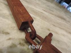 Cuillère en bois sculptée à la main, antique amérindienne ou d'art populaire