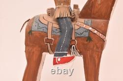 DELBERT BUCK Sculpture Cowboy Monte Cerf ART POPULAIRE NAVAJO Art Amérindien Sculpté