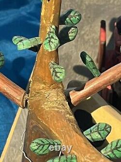 DINO JETHA Artisanat Populaire Mozambicain Original Sculpture sur Bois Miniature Signée