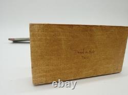 Daniel M Hale Sculpture de Trompette Folk Art Unique en Son Genre Signée 2002