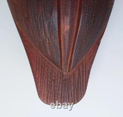 Déco de canard en bois signé Ketchum 44, sculptée à la main, art populaire vintage.