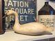 Décoy De Canard En Bois Signé De Cygne Siffleur Des Années 1980, Art Populaire Américain.