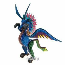Dragon Oaxacan Alebrije Sculpture Sur Bois Fine Art Populaire Mexicain Sculpture