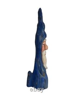 Ensemble de 3 sculptures sur bois signées Cypress Knee Santa Joe Offerman Art populaire du Kentucky