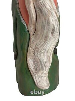 Ensemble de 3 sculptures sur bois signées Cypress Knee Santa Joe Offerman Art populaire du Kentucky