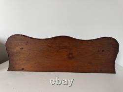 Étagère murale vintage / Arts et métiers / Sculptée à la main / Étagère d'art populaire