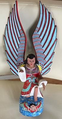 Famille Jimenez Ojeda Sn, Martin Tilcajete Oaxaca Sculpture en bois vintage/peinte 16