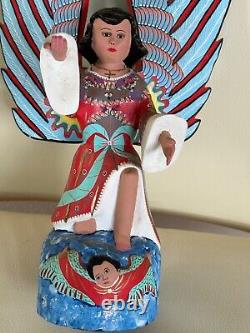 Famille Jimenez Ojeda Sn, Martin Tilcajete Oaxaca Sculpture en bois vintage/peinte 16
