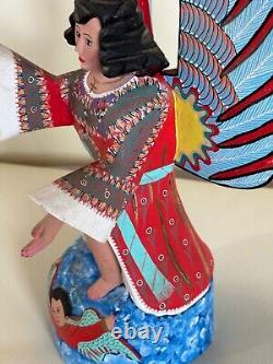 Famille Jimenez Ojeda Sn, Martin Tilcajete Oaxaca Sculpture en bois vintage/peinte 16
