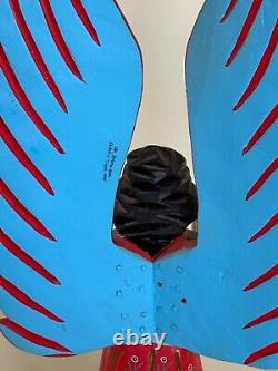 Famille Jimenez Ojeda Sn, Martin Tilcajete Oaxaca Sculpture en bois vintage/peinte 16