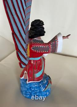 Famille Jimenez Ojeda Sn, Martin Tilcajete Oaxaca Sculpture en bois vintage/peinte 16