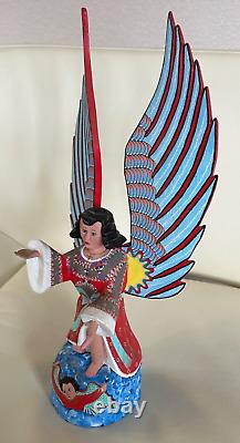 Famille Jimenez Ojeda Sn, Martin Tilcajete Oaxaca Sculpture en bois vintage/peinte 16