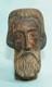 Figure D&rsquo;art Populaire Antique En Bois Sculpt&eacute; &agrave; La Main Repr&eacute;sentant Une T&ecirc;te De Saint Ap&ocirc;tre Santos, 9 Pouces